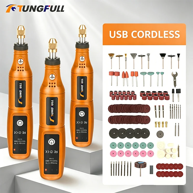 Power Tools On Sale - TUNGFULL Mini Elektrikli Öğütücü Kablosuz Şarj