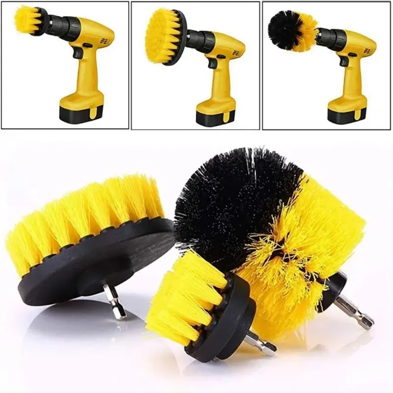 Power Tools On Sale - 3'lü/Set Matkap Fırça Seti, Güçlü Temizleyici,