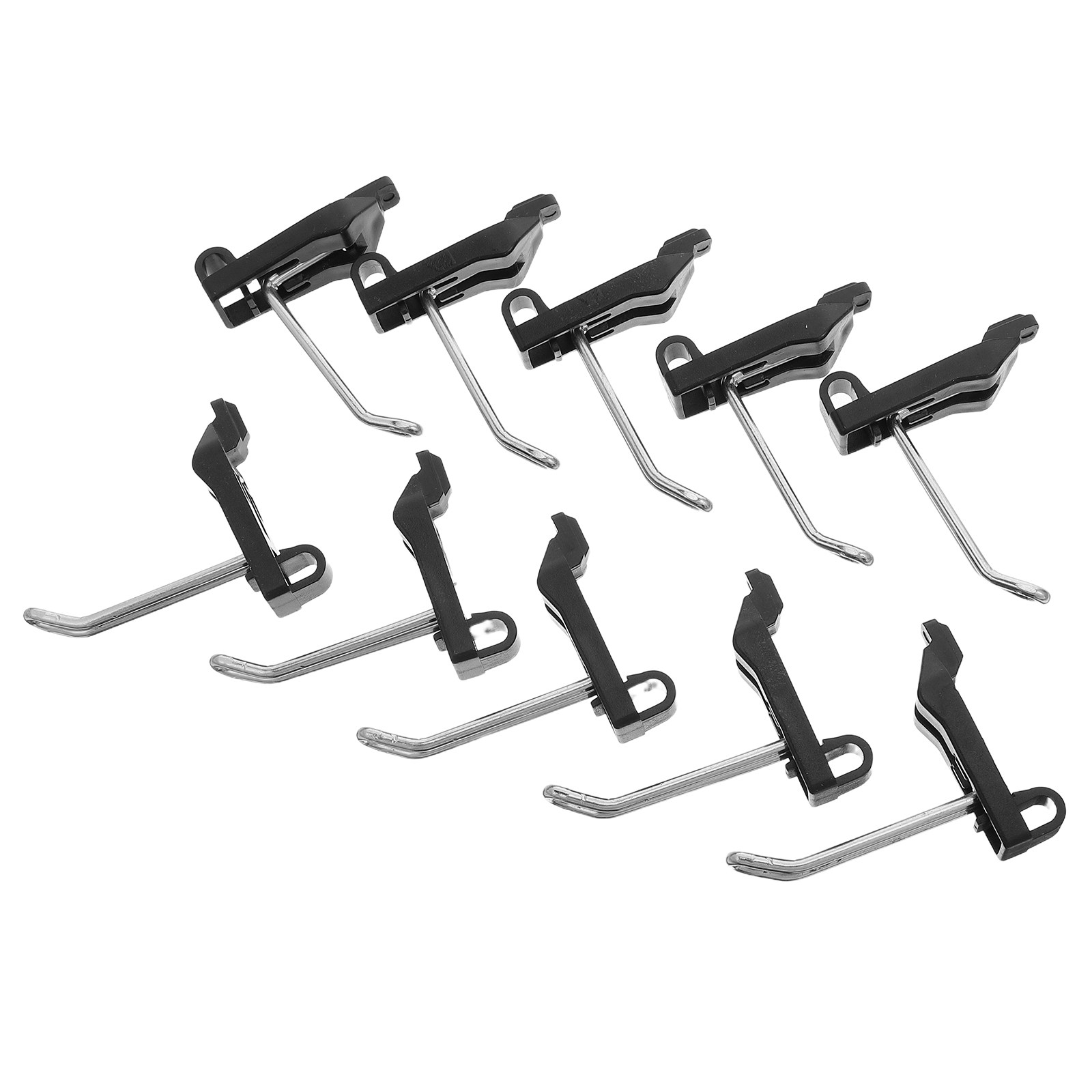 Power Tools Holder - 10 Adet Sağlam Yarıklı Pegboard Kancası,