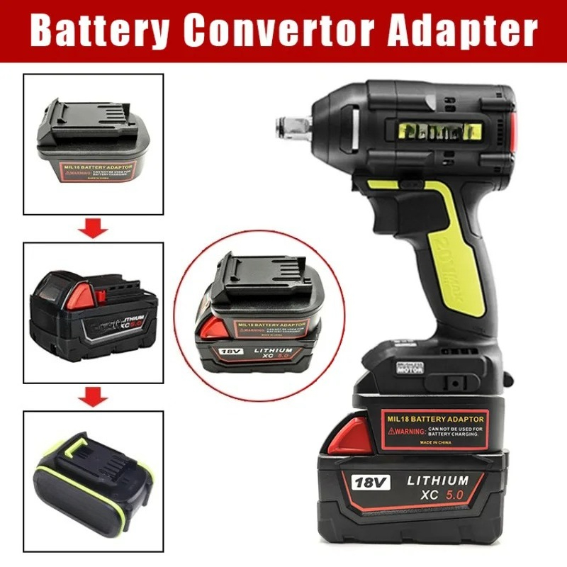 Power Tools That Are Green - Milwaukee için Pil Adaptörü Dönüştürücü 18V