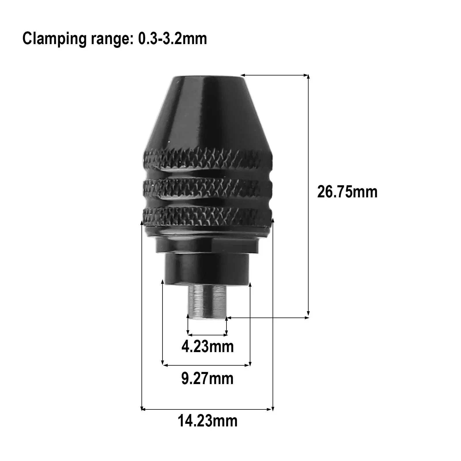 Power Tools On Sale - 1 adet 0.3-3.2mm Çoklu Matkap Chuck