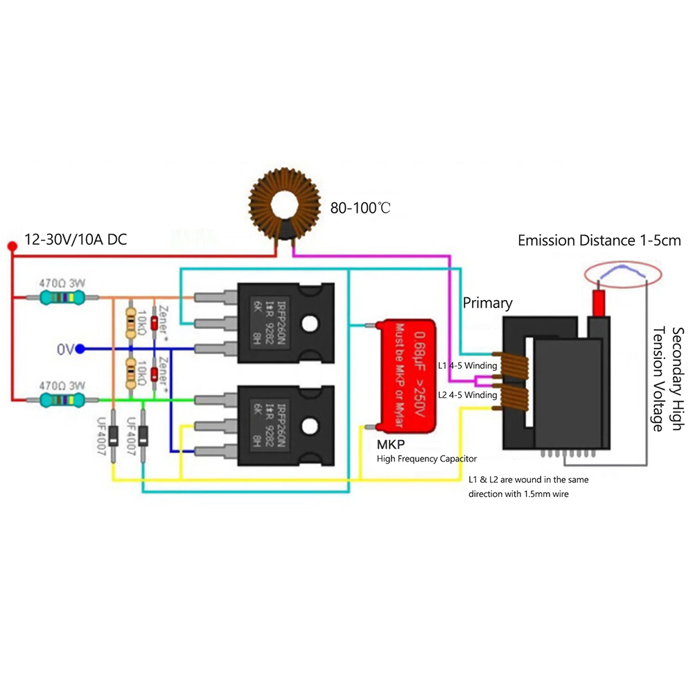 DC12-30V ZVS bobin Flyback sür - Power Tools Generator incelemesi ve fiyatı