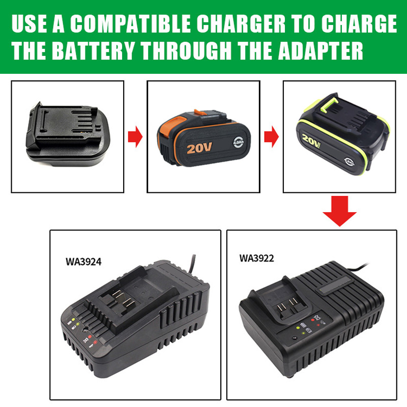 Worx için pil adaptörü dönüştü - Power Tools That Are Green incelemesi ve fiyatı