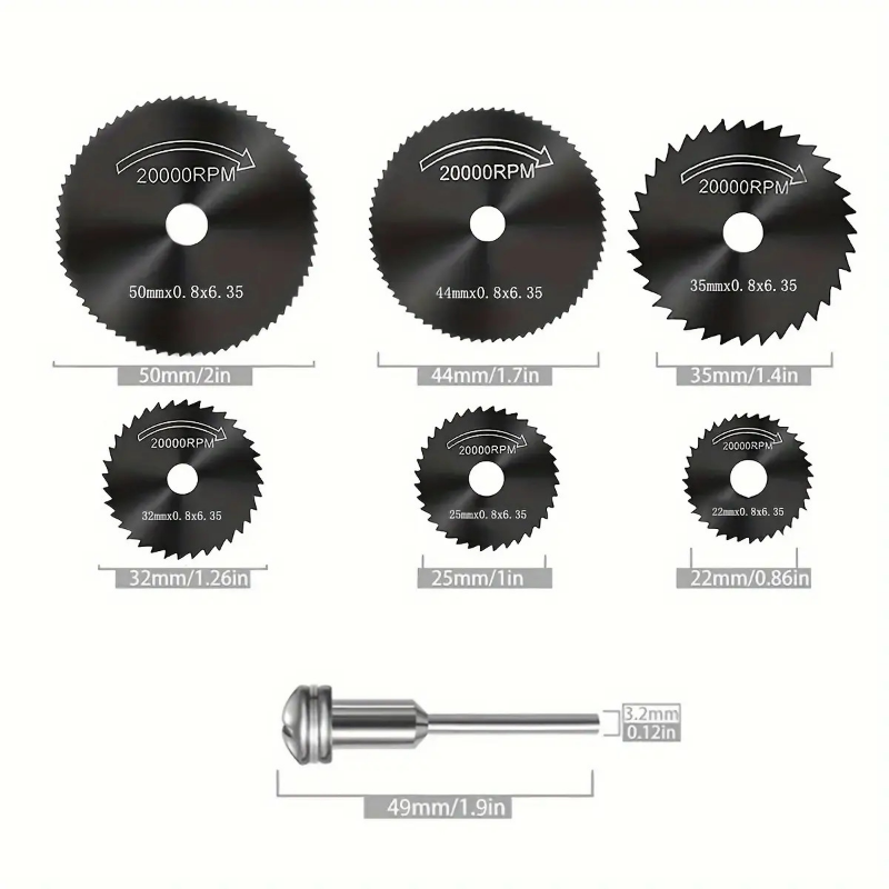 6 Parçalı Yüksek Hızlı Çelik M - Circular Saw Cordless incelemesi ve fiyatı